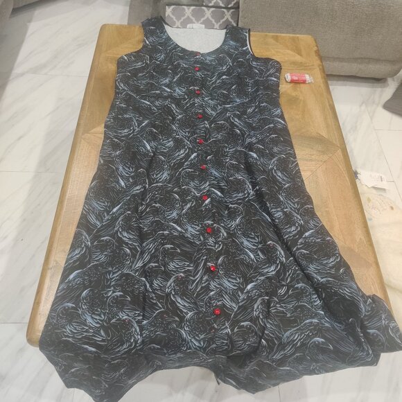 Dangerfield crow print dress size 20 AU New (fits 16-18 US) - Picture 1 of 4